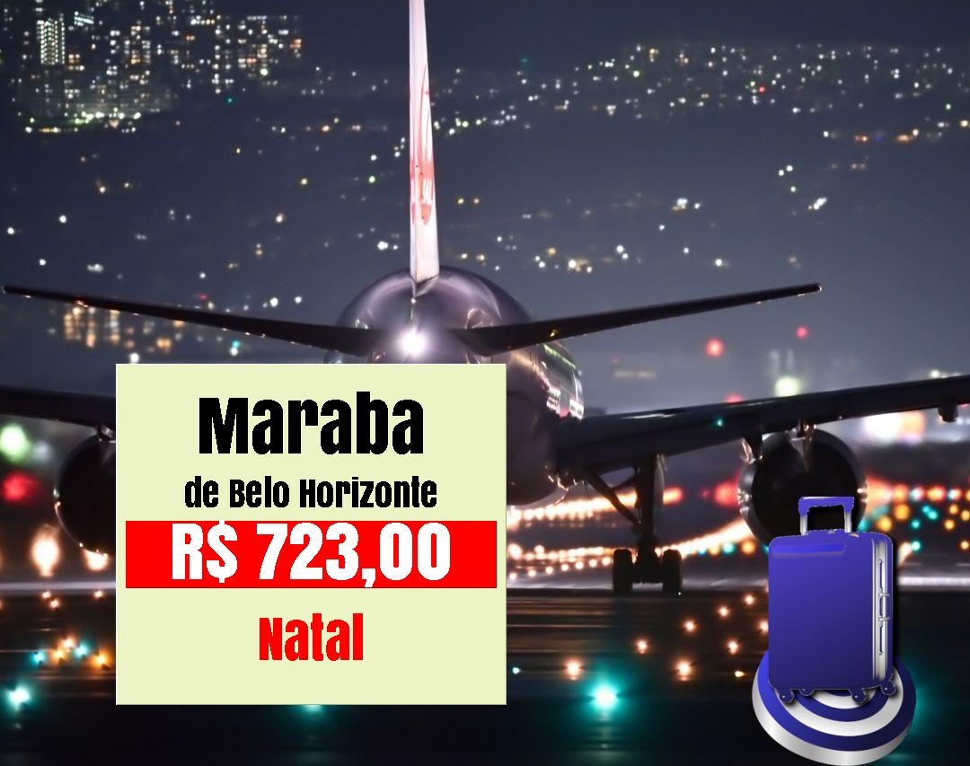 Passagem Barata Natal 2019, Belo Horizonte Maraba a partir de R$ 723,00 |  Esta na Mira