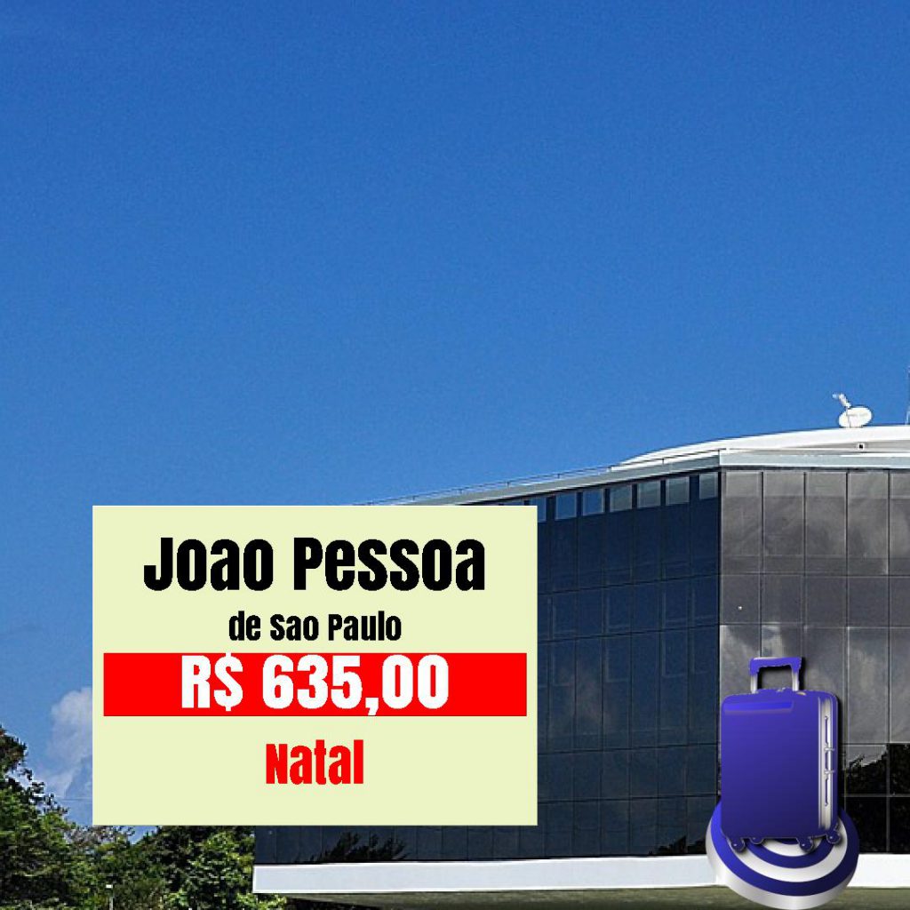 Passagem Barata Natal 2019, Sao Paulo Joao Pessoa a partir de R$ 635,00 |  Esta na Mira