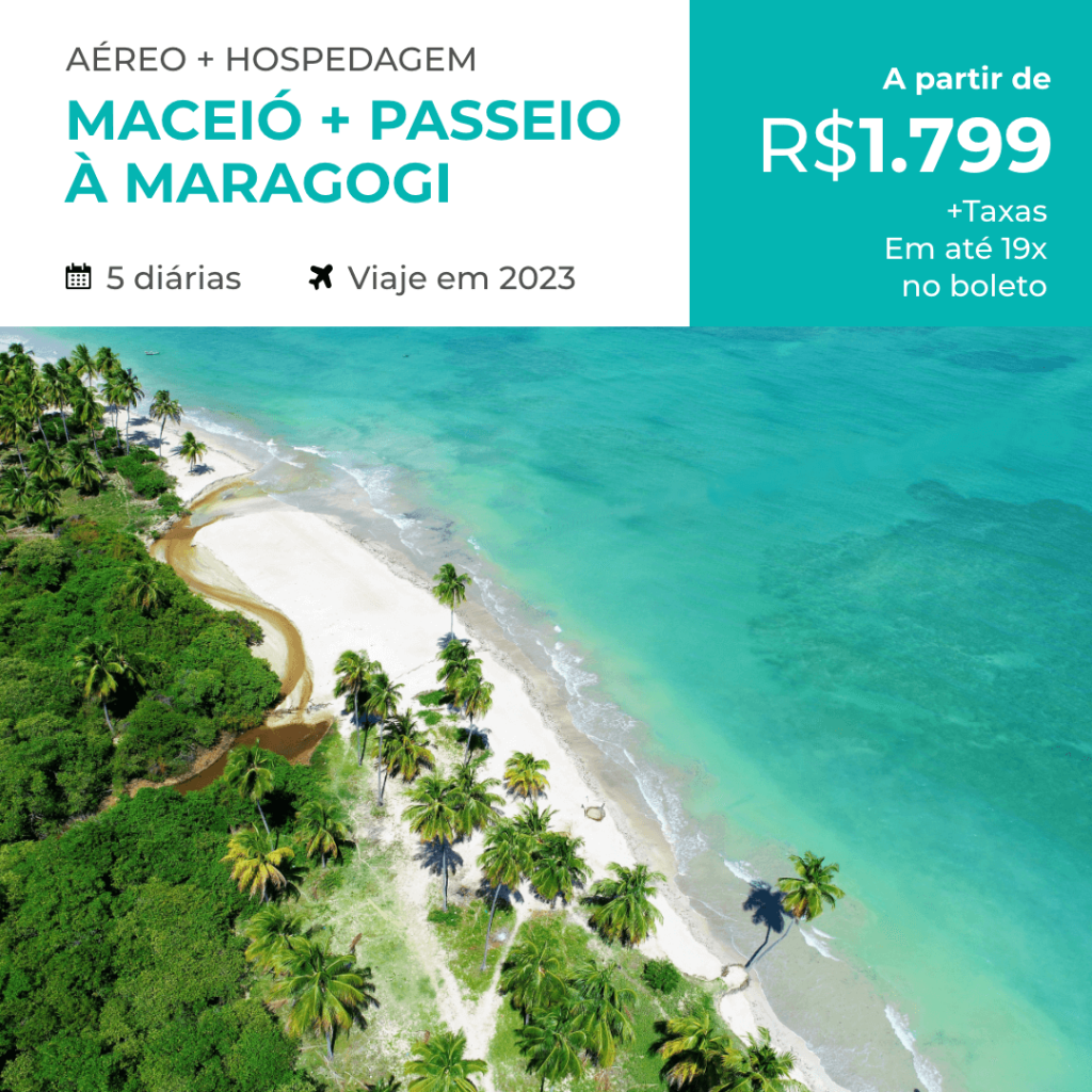 MACEIO - AEREO + PASSEIO MARAGOGGI A PARTIR DE R$ 1799